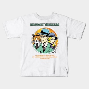 Midnight Whiskers Detective Kids T-Shirt